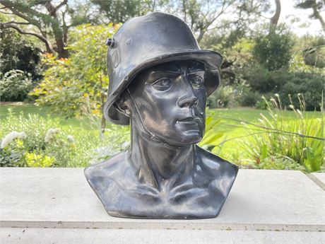 Army Soldier Bust, Damaged