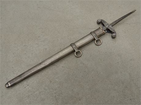 Early Eickhorn Army Dagger Blade, Crossguard, and Scabbard