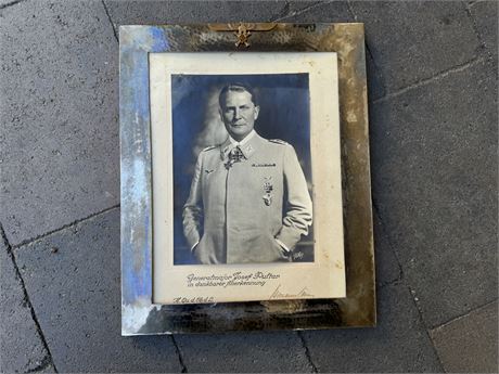 Hermann Göring Presentation Zeinter Silver Frame