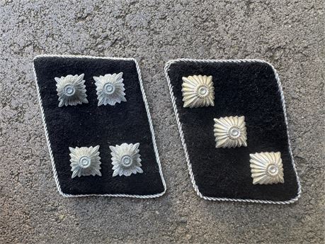 Two SS Officer Rank Insignia