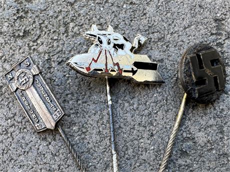 Set of 3 Rare Stickpins