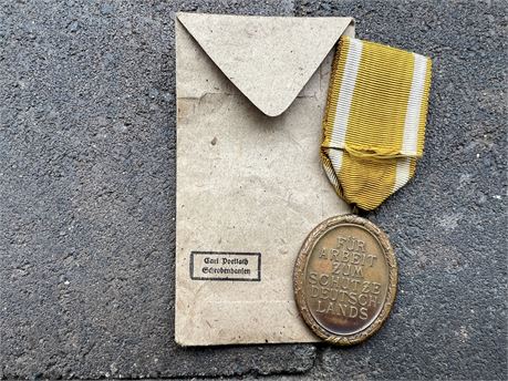 Westwall Medal with Packet