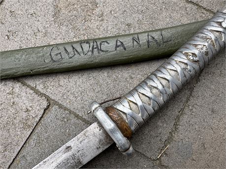 Last Ditch Samurai NCO Sword, Guadalcanal Bring-Back