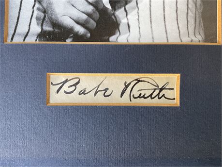 Babe Ruth Cut Signature