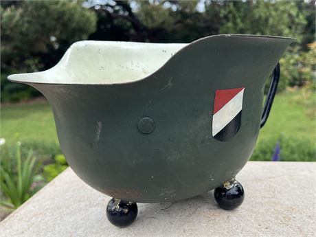 Helmet Chamber Pot, Vet Souvenir