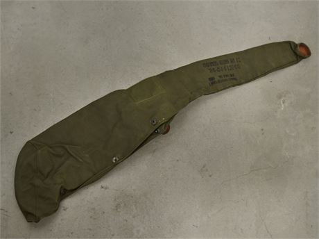 Army Gun Case, Canvas and Leather