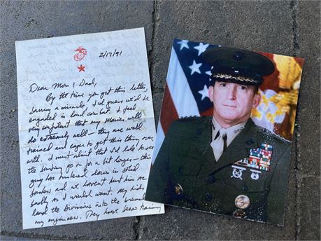 Letter from General Krulak to his Parents, Desert Storm