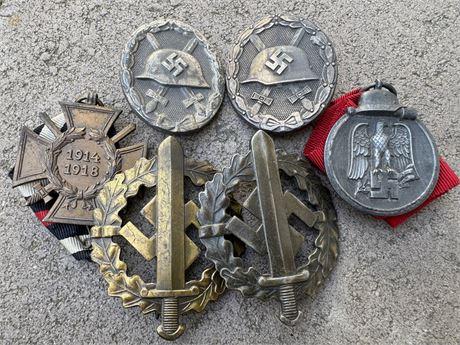 Six Piece NSDAP Era Medal Group