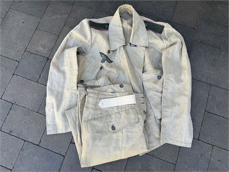 Ultimate-Rare Panzer Tan Linen/Herringbone Uniform