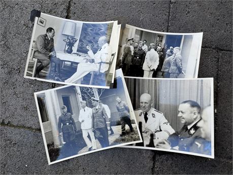 Four Original Photos, Theodore Eicke, Himmler