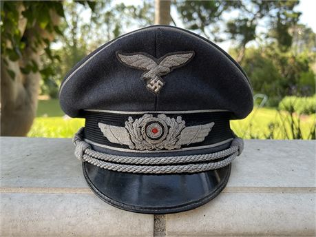 "Alteste" 1960s Reproduction Luftwaffe Officer's Visor Cap