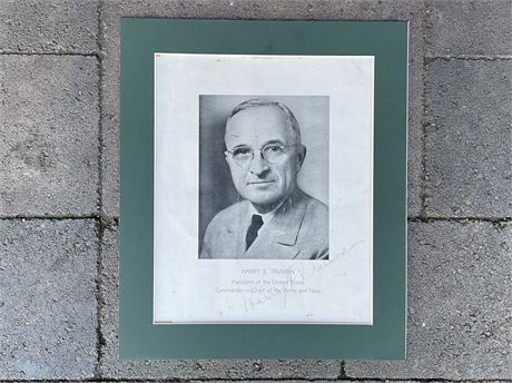 Harry Truman Signed Print
