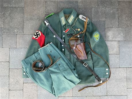 Police Uniform with Miscellaneous Gear and Awards