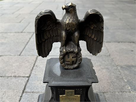 Bronze Eagle Desk Statue