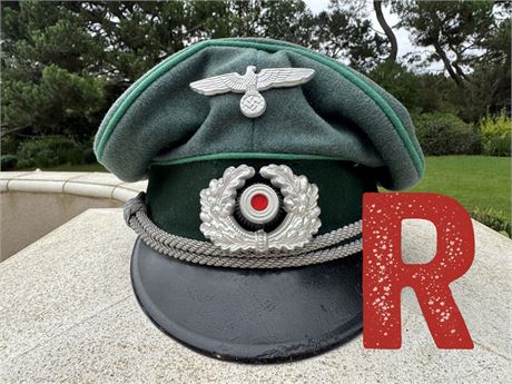 Reproduction Army Officer Visor Cap, Ex-West German