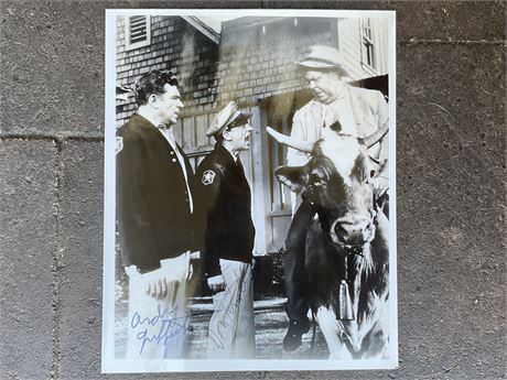 Andy Griffith & Don Knots Signed Press Photo