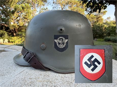 M35 Edelstahl Double Decal Police Helmet