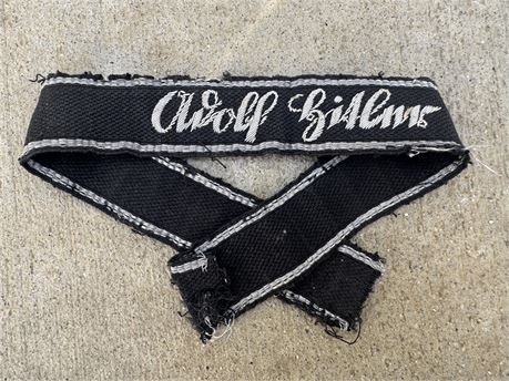 Uniform Removed LAH Cufftitle, Hand Bullion Embroidery
