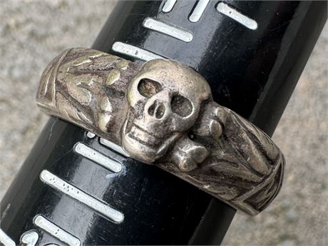 Reproduction Totenkopf Ring, Museum Quality