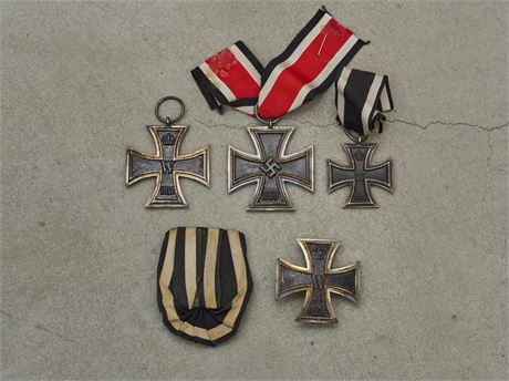 Lot of 4 Iron Crosses--1939 and 1914