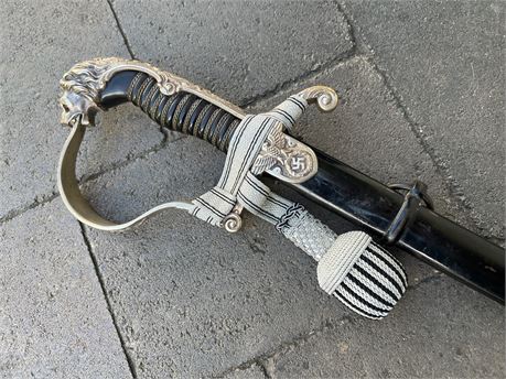 WKC Silver SS Lion's Head Sword