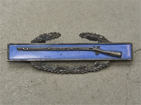 Sterling Silver Combat Infantry Badge, WWII VINTAGE
