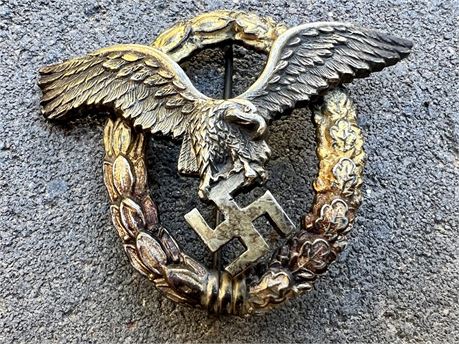 Early Luftwaffe Pilot Badge, Brüder Schneider