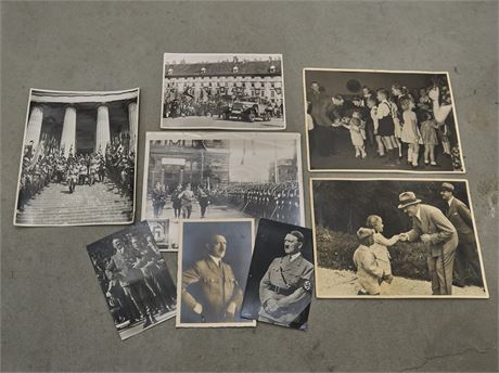 8 Hitler Photos and Post Cards