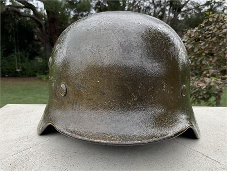 M35 Heavily Painted Combat Helmet Shell