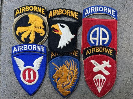 World War II U.S. Airborne Division Patch Collection