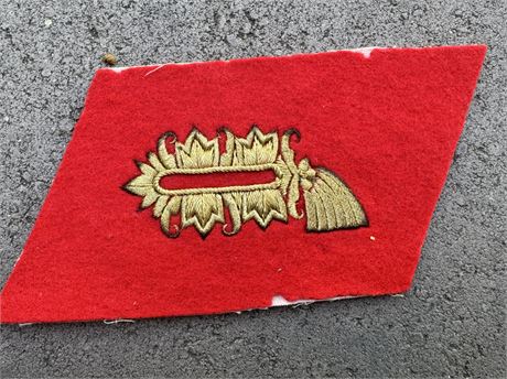 Unfinished Army General's Single Collar Tab