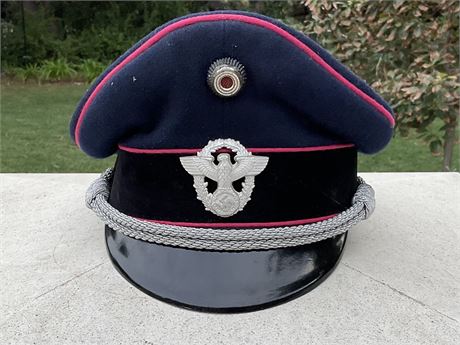 Double Erel Fire Police Officer's Visor Cap