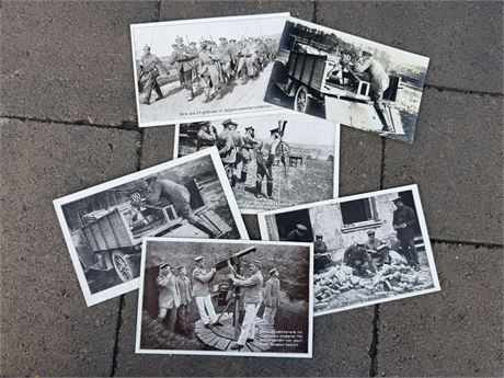 Rare German WWI Military Postcards Set