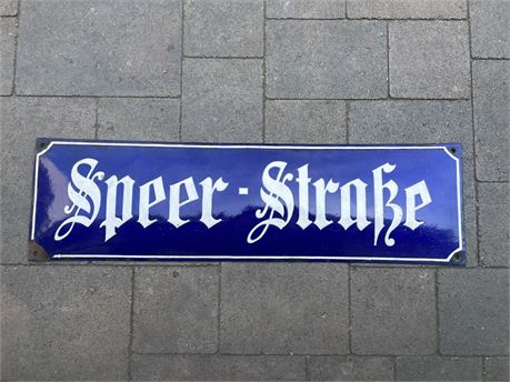 Speer Straße Street Sign