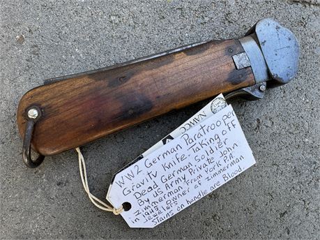 Take Down Gravity Knife, Vet Information