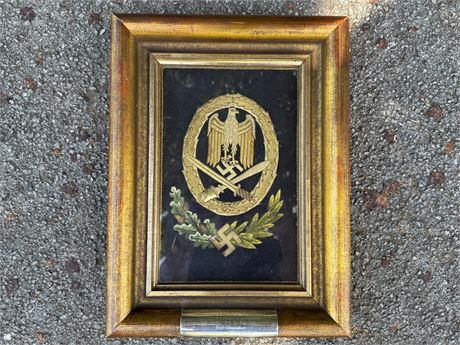 Bullion Embroidery Presentation, General Assault Badge