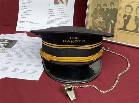 Hat Worn by Doorman at John Lennon Assassination