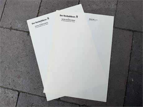 German WWII Reichsführer-SS Himmler Stationery