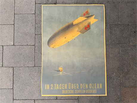 REPRODUCTION Zeppelin Poster