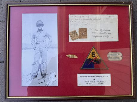 Framed Veteran Memorabilia
