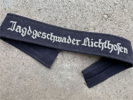 Jagdgeschwader Richthofen Officer Cufftitle in Bullion
