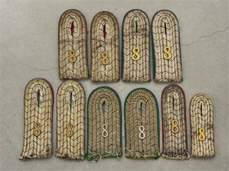 Set of WWI Infantry Shoulderboards for 8th Regiment