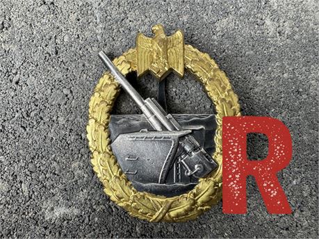 Reproduction Kriegsmarine Coastal Artillery Badge