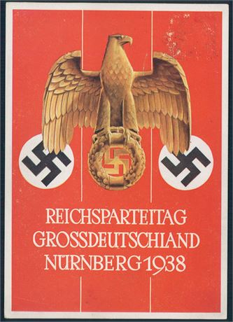 Reichsparteitag Grossdeutschland 1938 Official Postcard