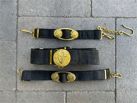 Navy Dagger Hangers and Belt, Imperial