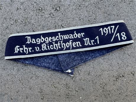 Gagdgeschwader Richtofen Cuffband, Rare