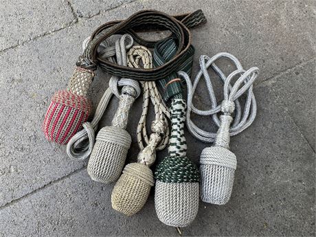 Collection of 5 Dagger/Bayonet Knots