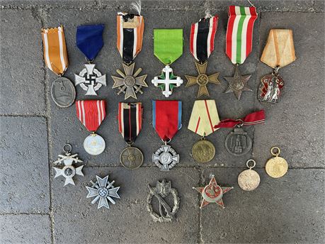 Lot Group of Medals, Various Countries and Vintage