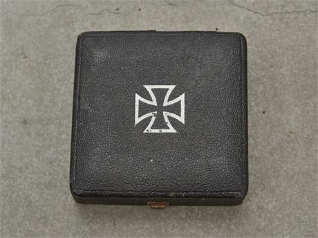 Iron Cross Box, Pebbled Leatherette Finish