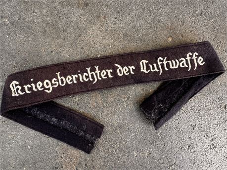 Kriegsberichter der Luftwaffe Cuffband